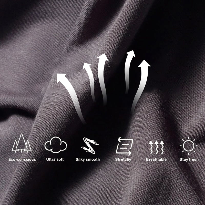 🩲Pánské prodyšné spodní díly v jednobarevném provedení s nízkým sedem