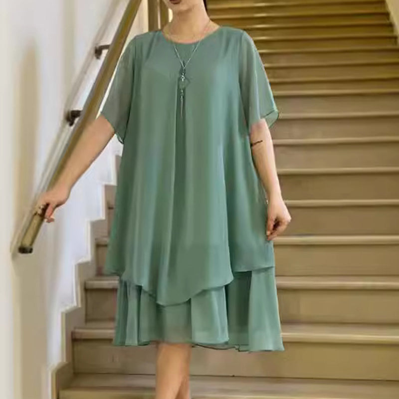 🔥👗 Volné dámské šaty v jednobarevném provedení