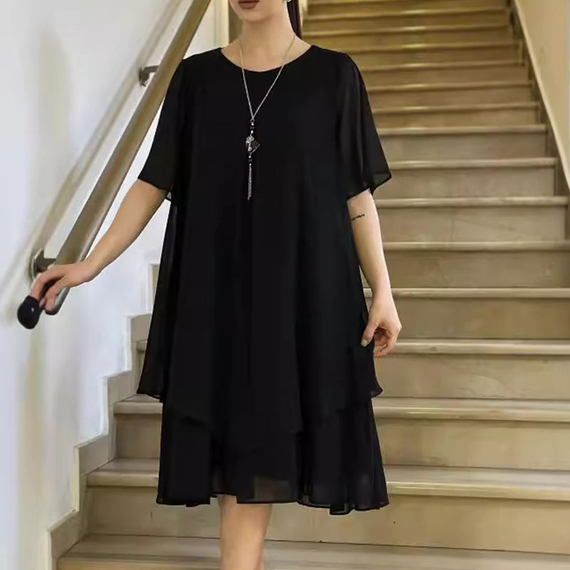 🔥👗 Volné dámské šaty v jednobarevném provedení
