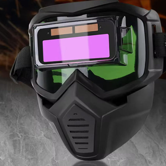 ⚡Automaticky ztmavující celoobličejová ochranná maska na svářečské masky✨