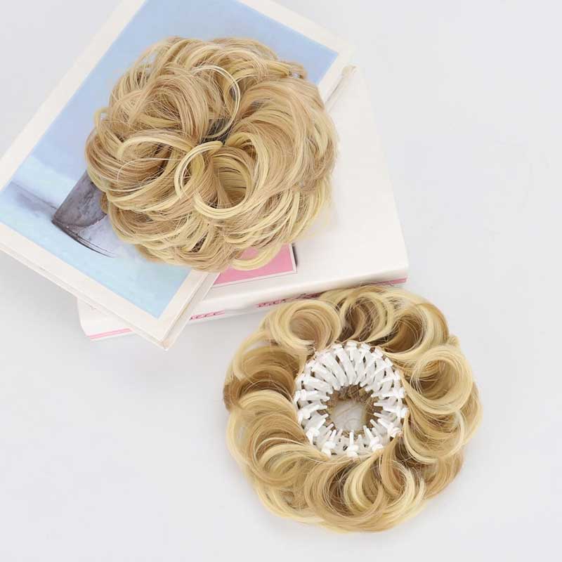 💁♀️ Velkorysý drdol ze syntetických vlasů s nastavitelnou sponou