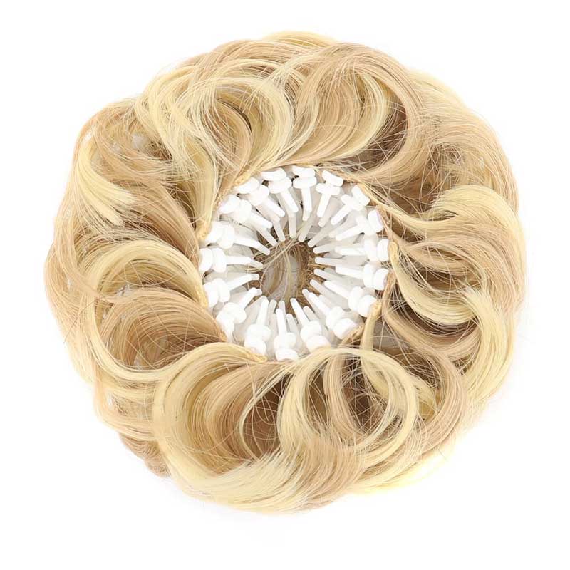 💁♀️ Velkorysý drdol ze syntetických vlasů s nastavitelnou sponou