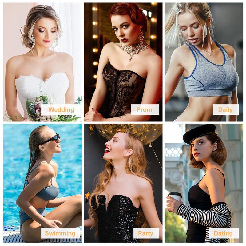 💖【1 + 1 zdarma】👙 Lepicí podprsenky s neviditelným řasením
