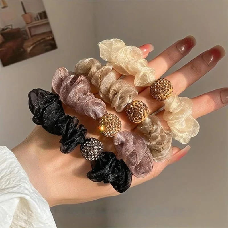 🔥✨Kupte 1, dostanete 2 zdarma💕Elegantní síťované vlasové pásky s krystaly
