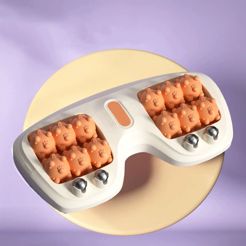 💜🦶 Přenosný dvojitý masážní přístroj na nohy - relaxace kdekoli a kdykoli