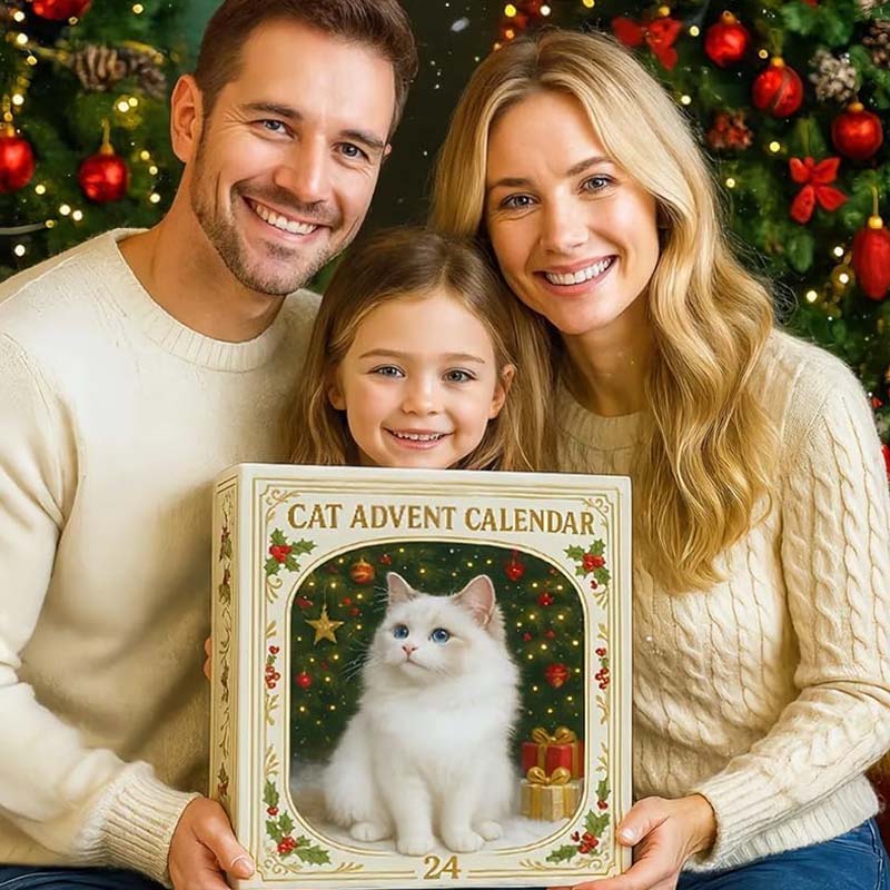 【🎁Vánoční nabídka🎄】Adventní kalendář pro milovníky koček na rok 2025