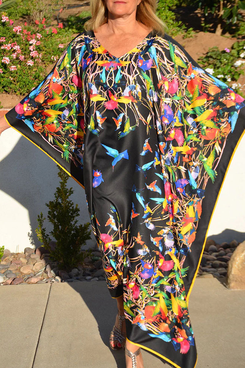 Dovolená Beach Sun Cover Up Boho Maxi šaty