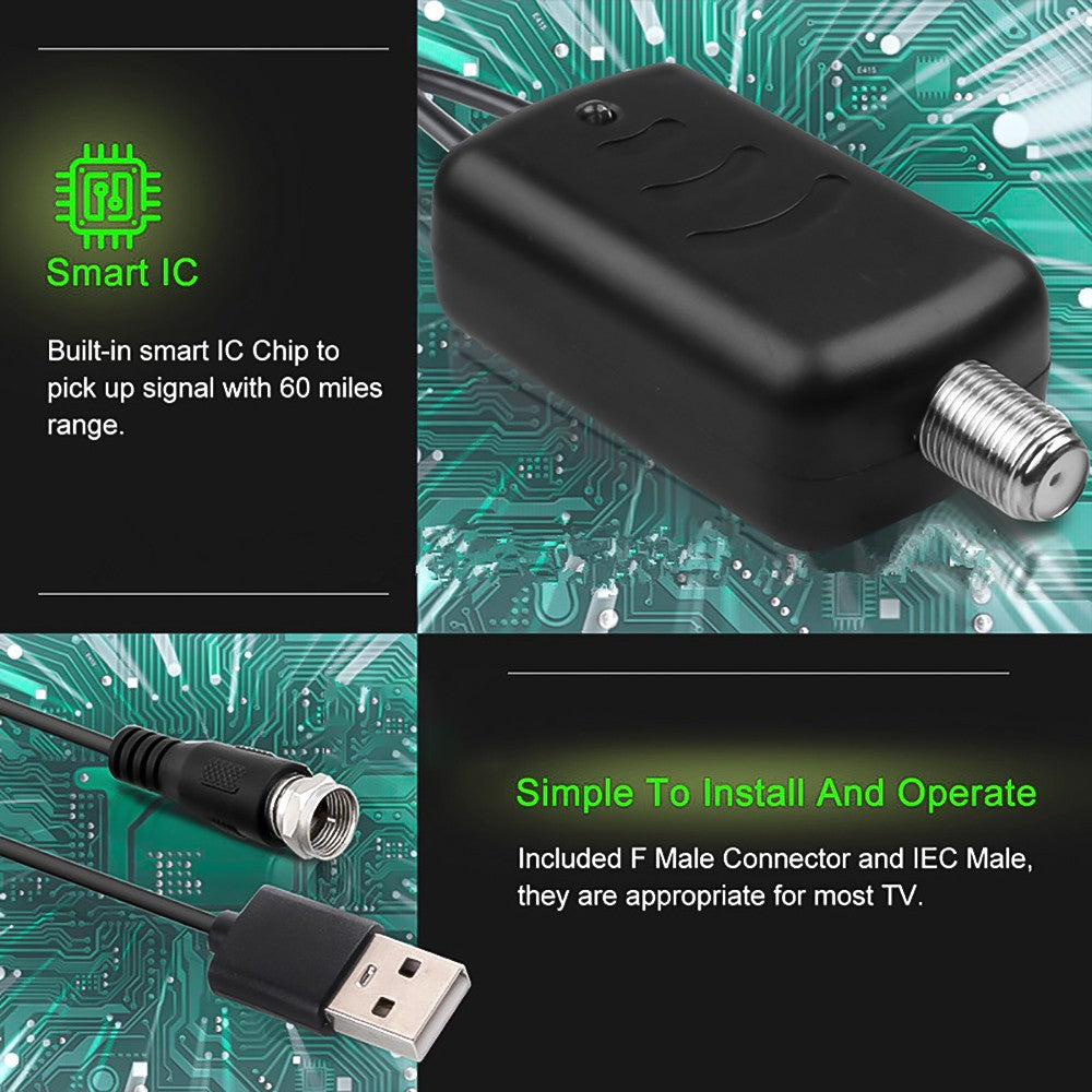 Miniaturní digitální televizní anténa HD