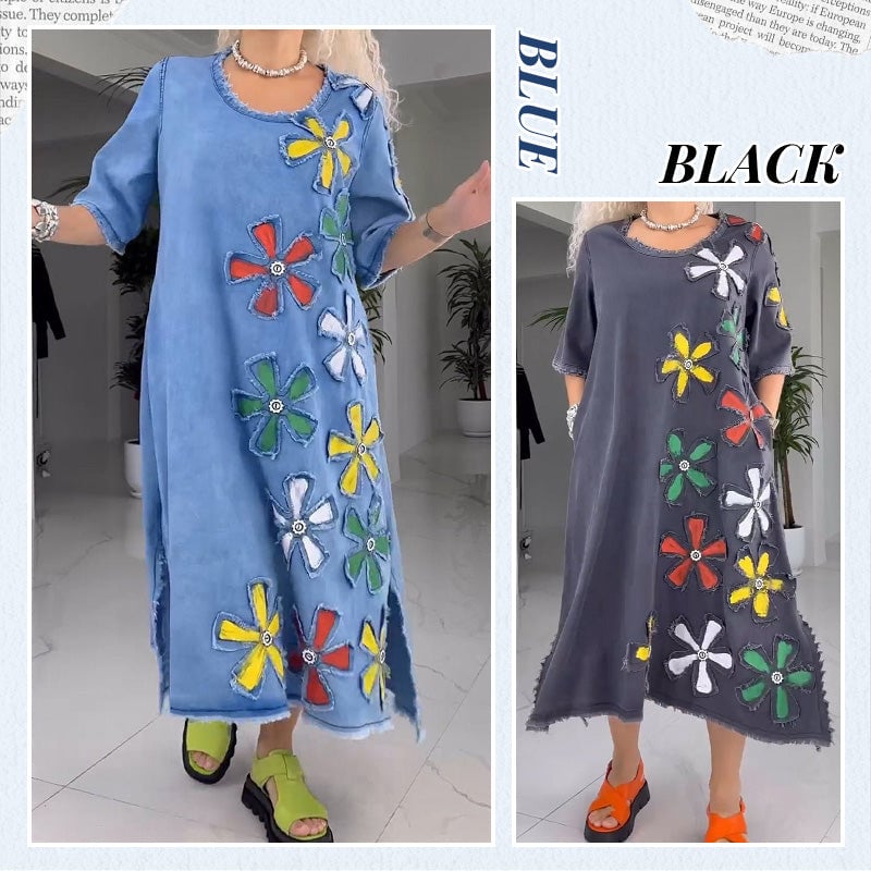 👗 Dámské neformální šaty s květinovým vzorem