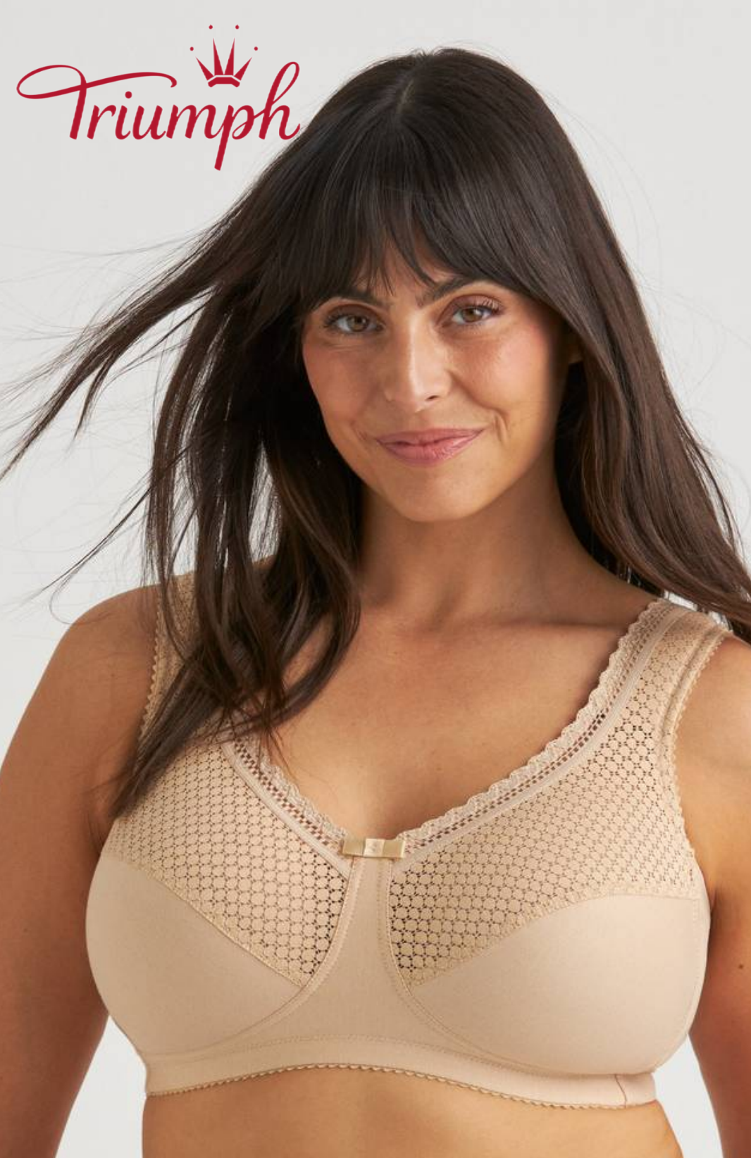 Triumph - 4dílná sada 🔥 Podprsenka s potiskem a pohodlnou krajkou