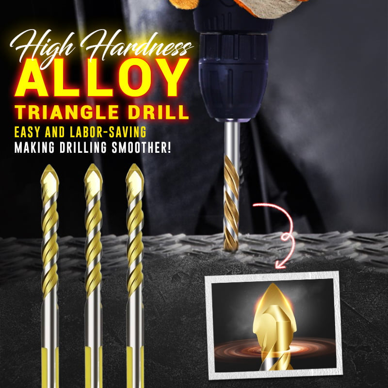 Trojhranný vrták z wolframové oceli s vysokou tvrdostí