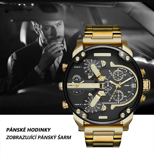 Pánské hodinky s velkým ciferníkem