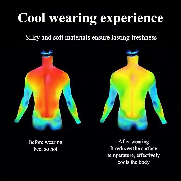 ✨Pánské strečové tričko z ledového hedvábí