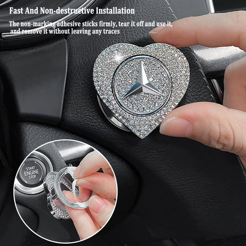 Žhavý výprodej 2025🔥Ochranné pouzdro s jedním tlačítkem pro startování s diamanty