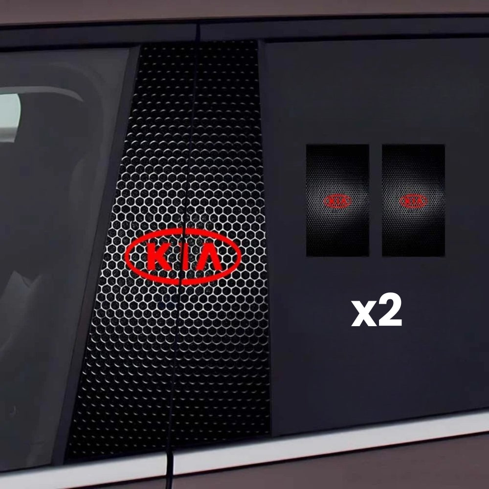 2x Samolepky na okna auta s logem