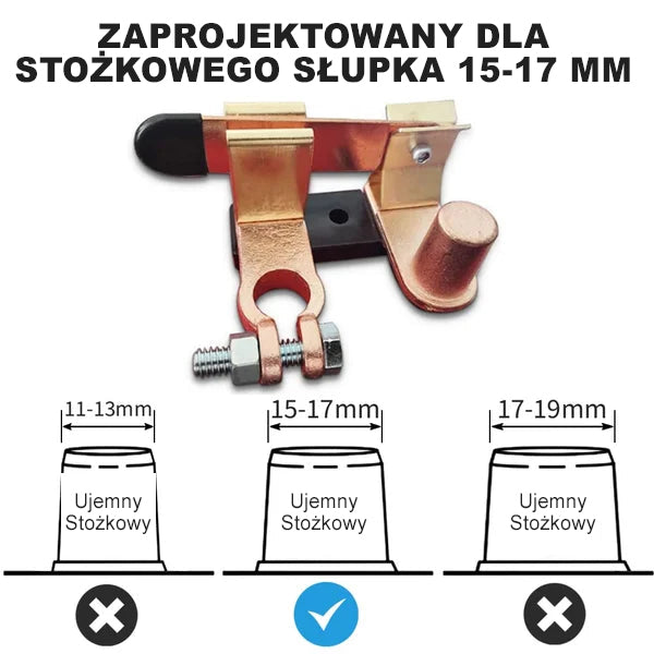 Hlavní spínač horního sloupku nože