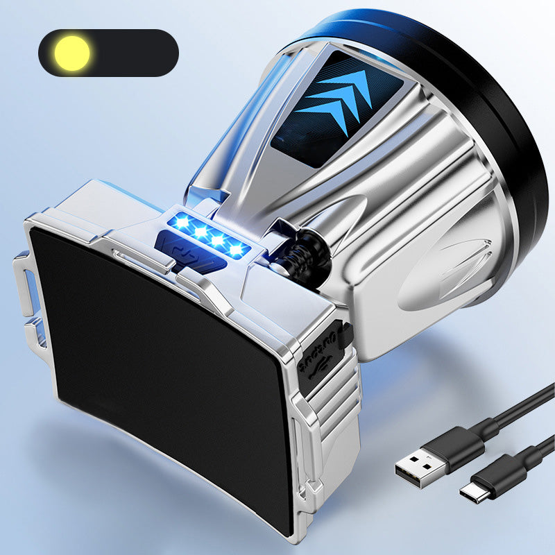 Super jasná dobíjecí vysoce výkonná čelovka