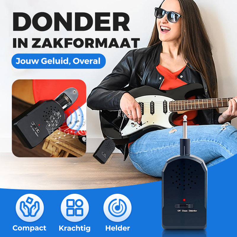 🎸Mini sada přenosného zesilovače elektrické kytary