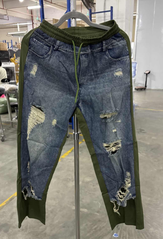 👖Široké džínové kalhoty s elastickým pasem