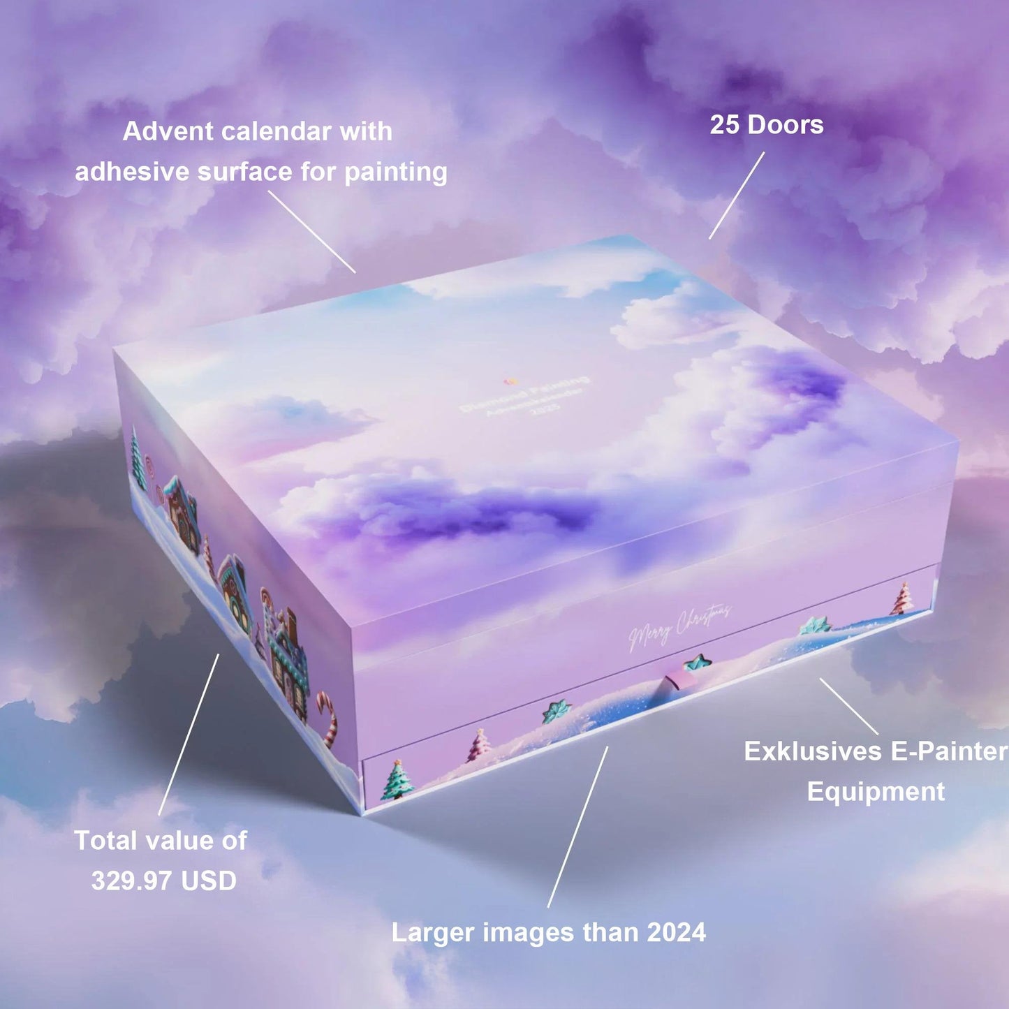 💎Adventní kalendář s diamantovou malbou XXL 2025