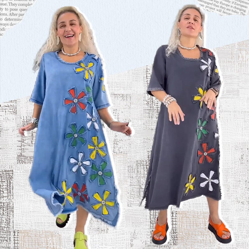 👗 Dámské neformální šaty s květinovým vzorem