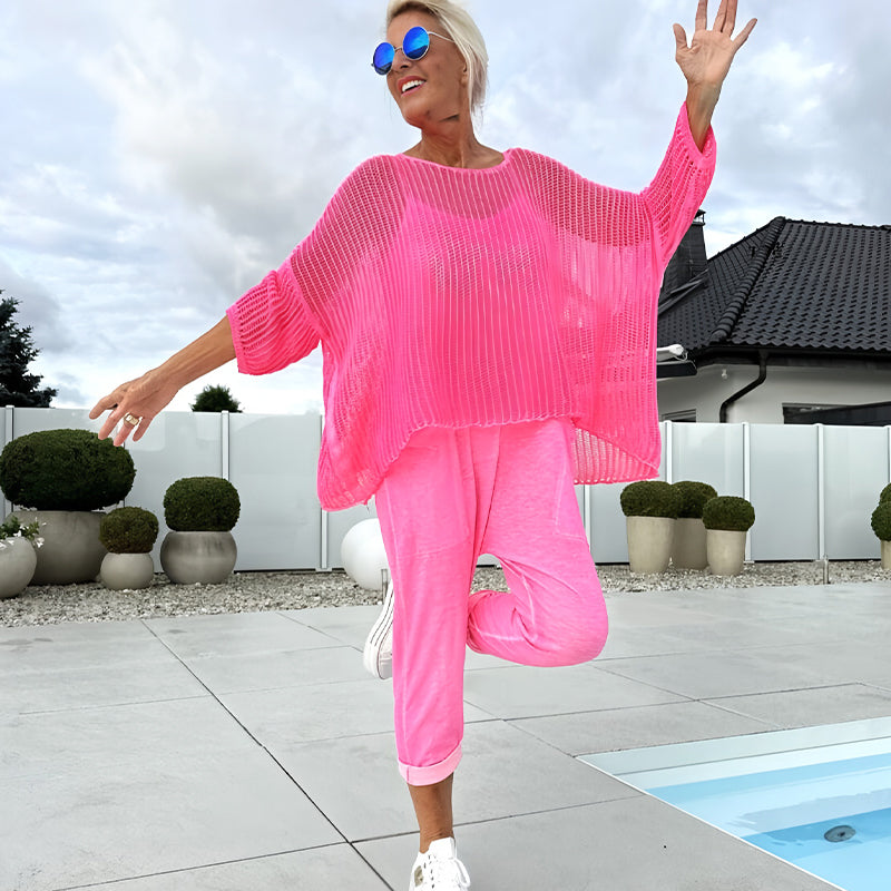 🌸Dámský overal + dutý ležérní top