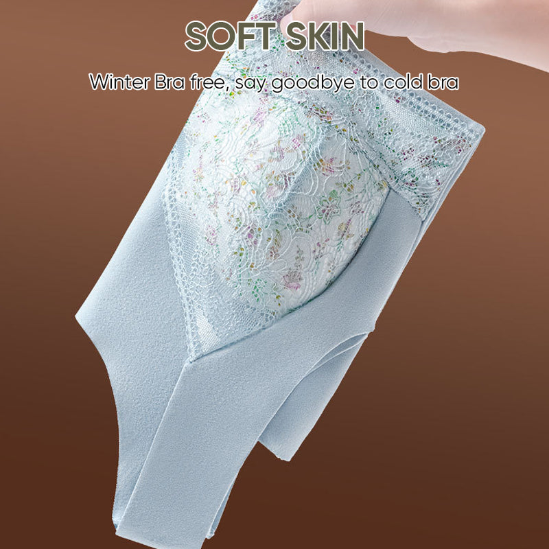 【🔥Kupte 1 a dostanete 1 zdarma】🩱 Termoprádlo 2 v 1 s vestavěnou podprsenkou a krajkou