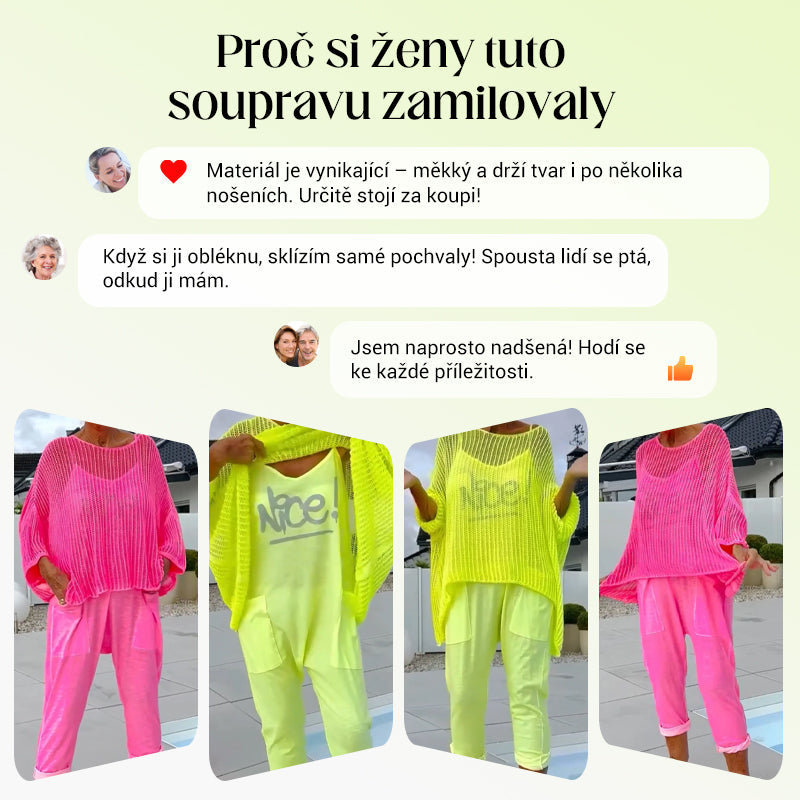 🌸Dámský overal + dutý ležérní top
