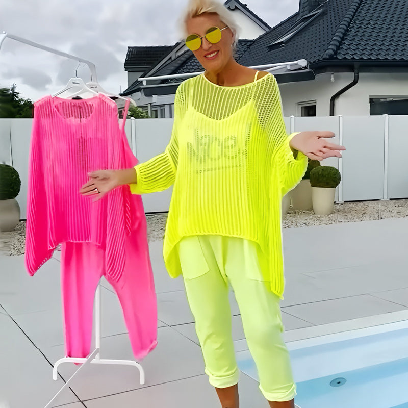 🌸Dámský overal + dutý ležérní top