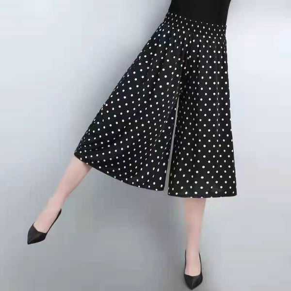 🌸Dámské kalhoty s vysokým elastickým pasem a širokými nohavicemi💁‍♀️