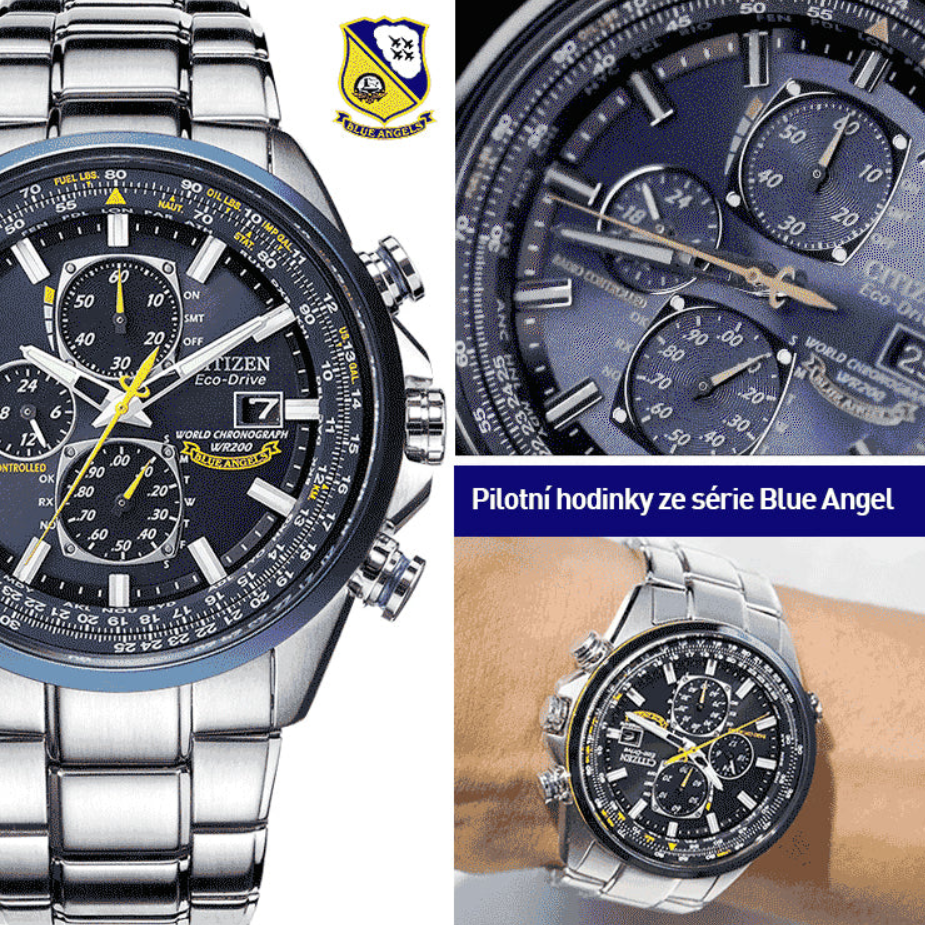 Hodinky Citizen Blue Angel Eco-Drive