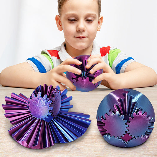 Kupte 1 a získejte 2 zdarma 🎁 Steampunkový točivý zázrak - fidget (převodová koule)