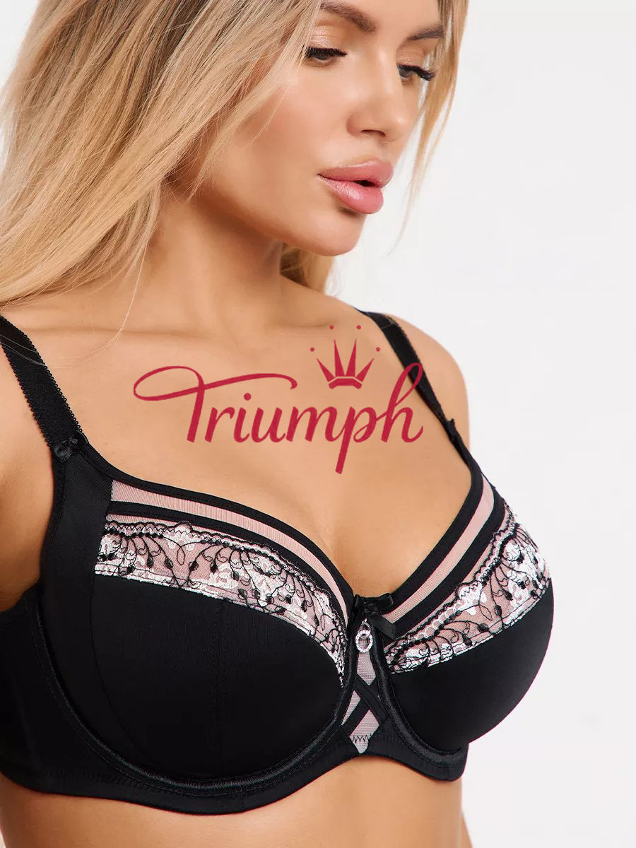 Triumph - (3 kusy) Podprsenka bez kostic pro plnoštíhlé ženy