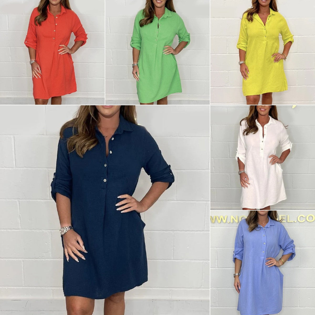 💝Dámské letní košilové šaty větší velikosti