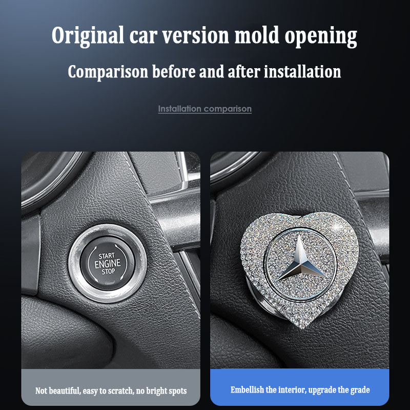 Žhavý výprodej 2025🔥Ochranné pouzdro s jedním tlačítkem pro startování s diamanty