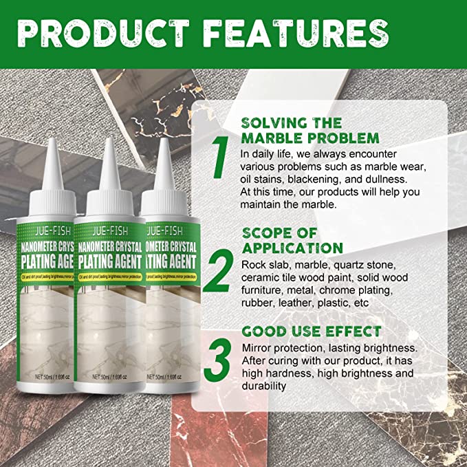 Činidlo pro pokovování kamennými nanokrystaly