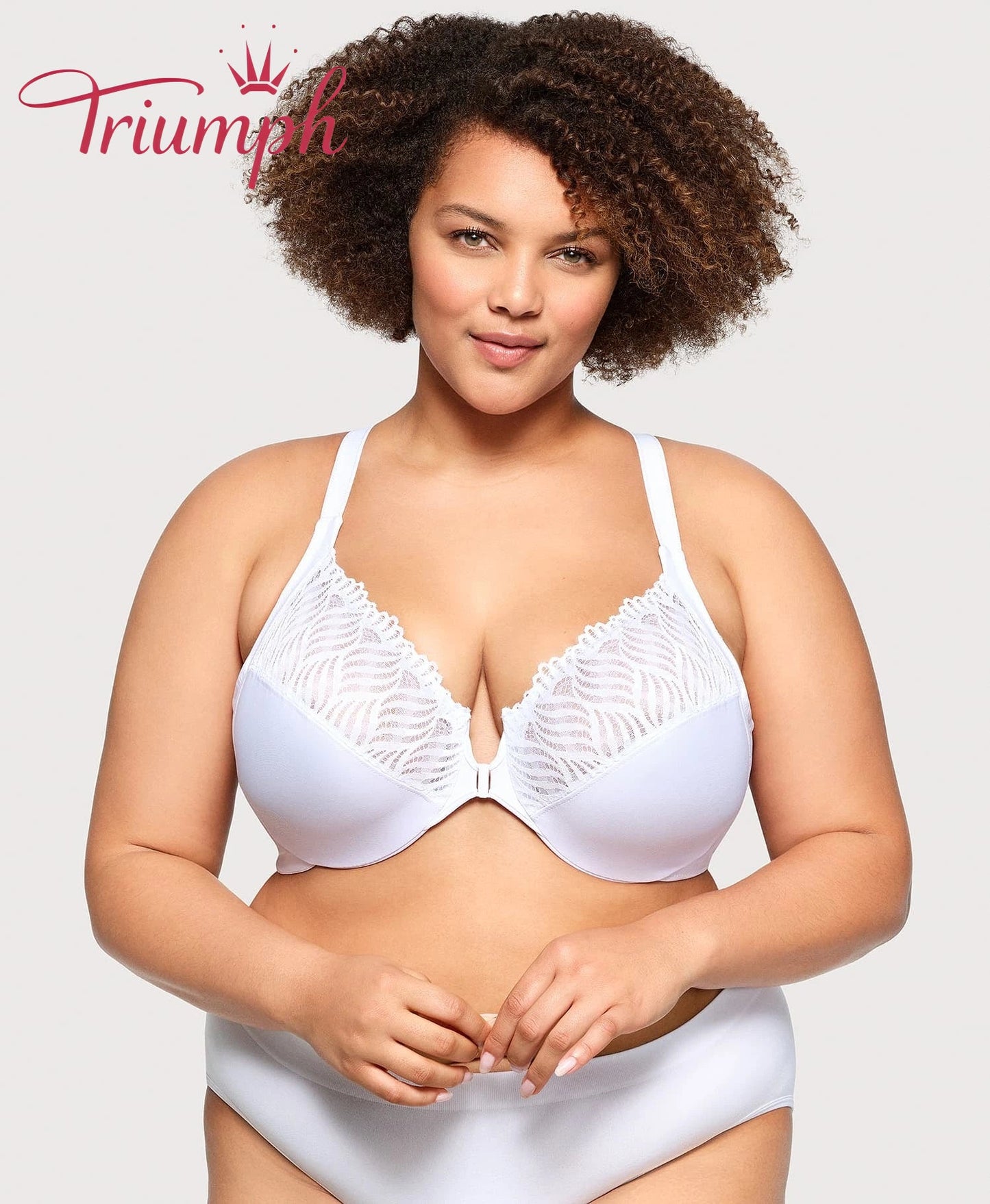 Triumph - (4 ks) - 💖Podprsenka s předním zapínáním a T-zádovým dílem