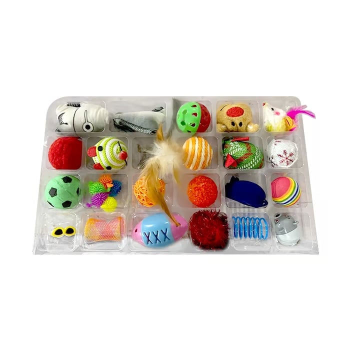 🏆Žhavý výprodej⚡Adventní kalendář 2025 – vánoční odpočítávací sada s kočičím peřím. Interaktivní hračka na 24 dní pro milovníky koček.