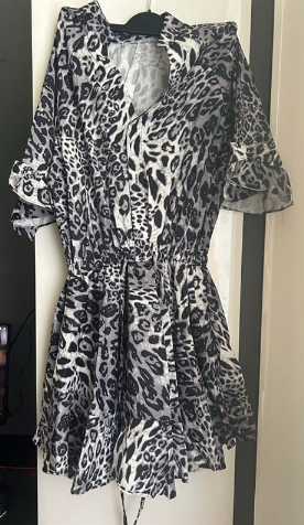 Kombinéza s leopardím vzorem