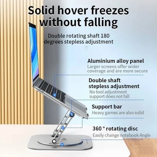 Stojan na notebook, otočný držák z hliníkové slitiny