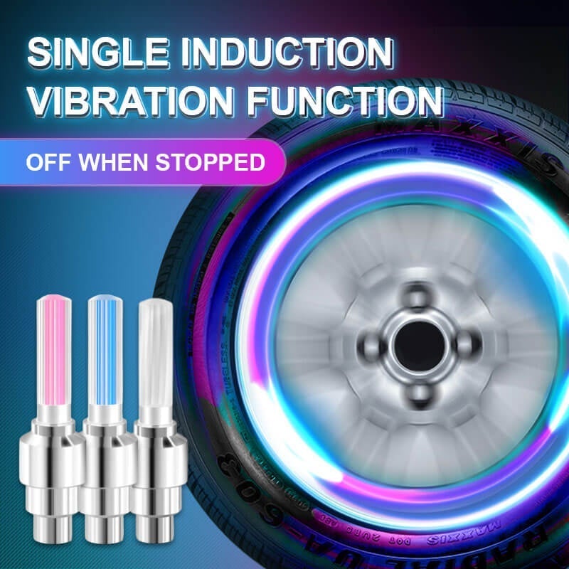 🌈 💡 Voděodolná LED světla na kola 【✨ 1+3 zdarma】