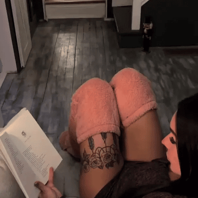 Vánoční podkolenky z husího peří