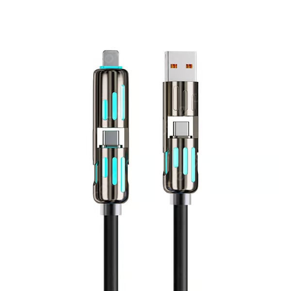 🔥Nabíjecí kabel USB 4 v 1, rychlé nabíjení⚡