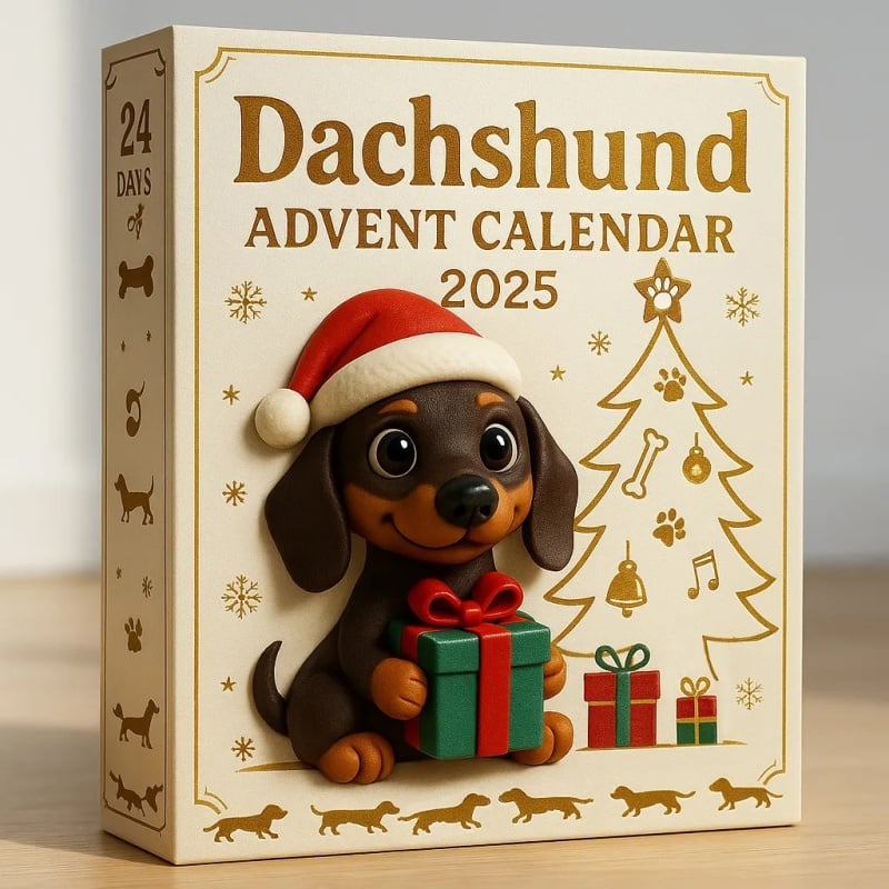 ✨Adventní kalendář pro jezevčíky 2025 — 24 dní vídeňské radosti 🎄🐶