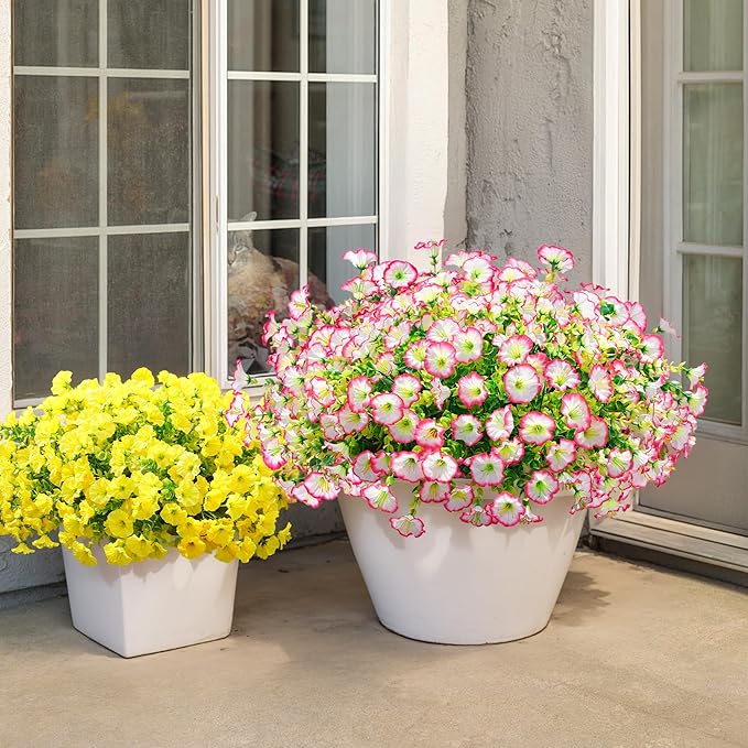 💥Vylepšený materiál nejvyšší kvality 🌸Svlačec odolný vůči UV záření a neblednoucí (bez květináče)