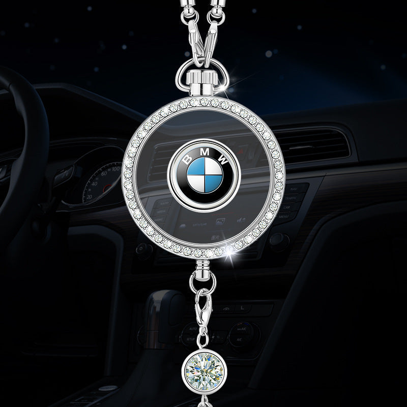 Přívěsek s logem auta aromaterapie z kovu a diamantů