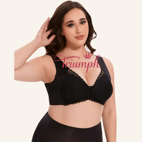 Triumph - (3 ks) 5D tvarovaná podprsenka bez kostic s předním zapínáním