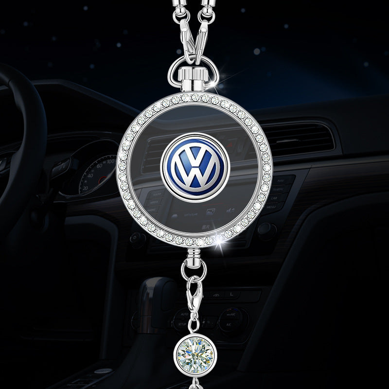 Přívěsek s logem auta aromaterapie z kovu a diamantů