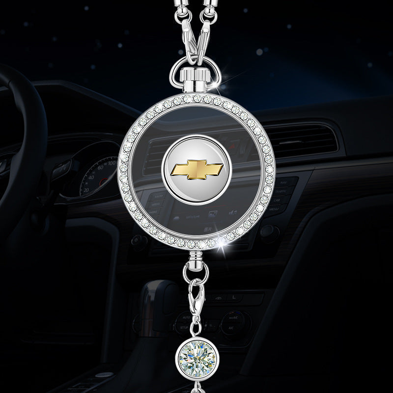 Přívěsek s logem auta aromaterapie z kovu a diamantů