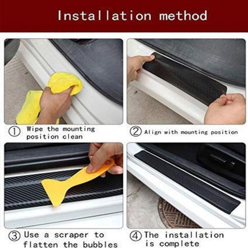 🚗Nálepka na prah dveří z uhlíkových vláken